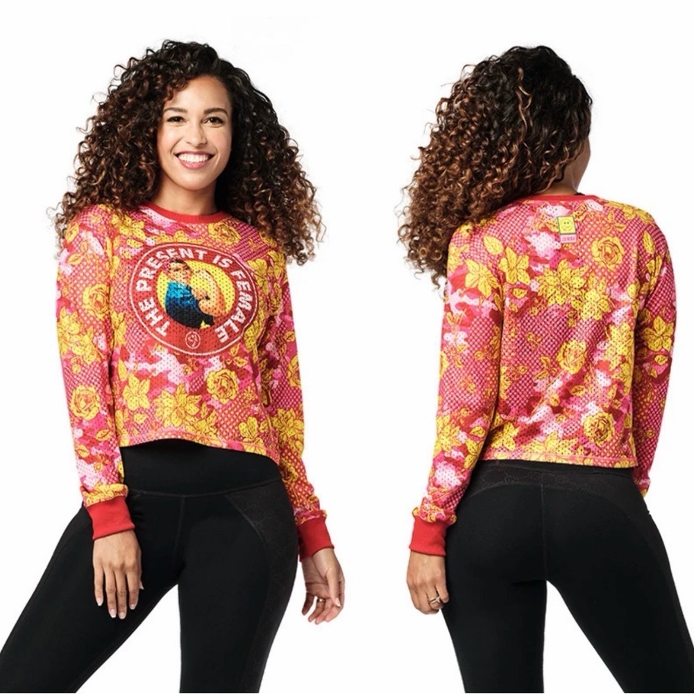The Present is Female Mesh Long Sleeve